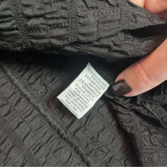 Habitat Black Lagenlook Pucker Weave Pullover Size XL - Picture 6 of 6